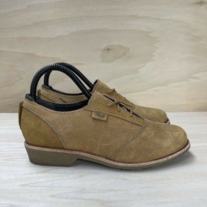 Teva Womens Leather DE LA Vina Dos Waterproof Shoes Lace Up 1019810 Brown Sz 7